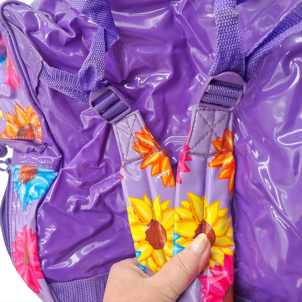 VTG Lisa Frank Sunflower Kittens Large Full-size Backpack - Picture 7 of 14